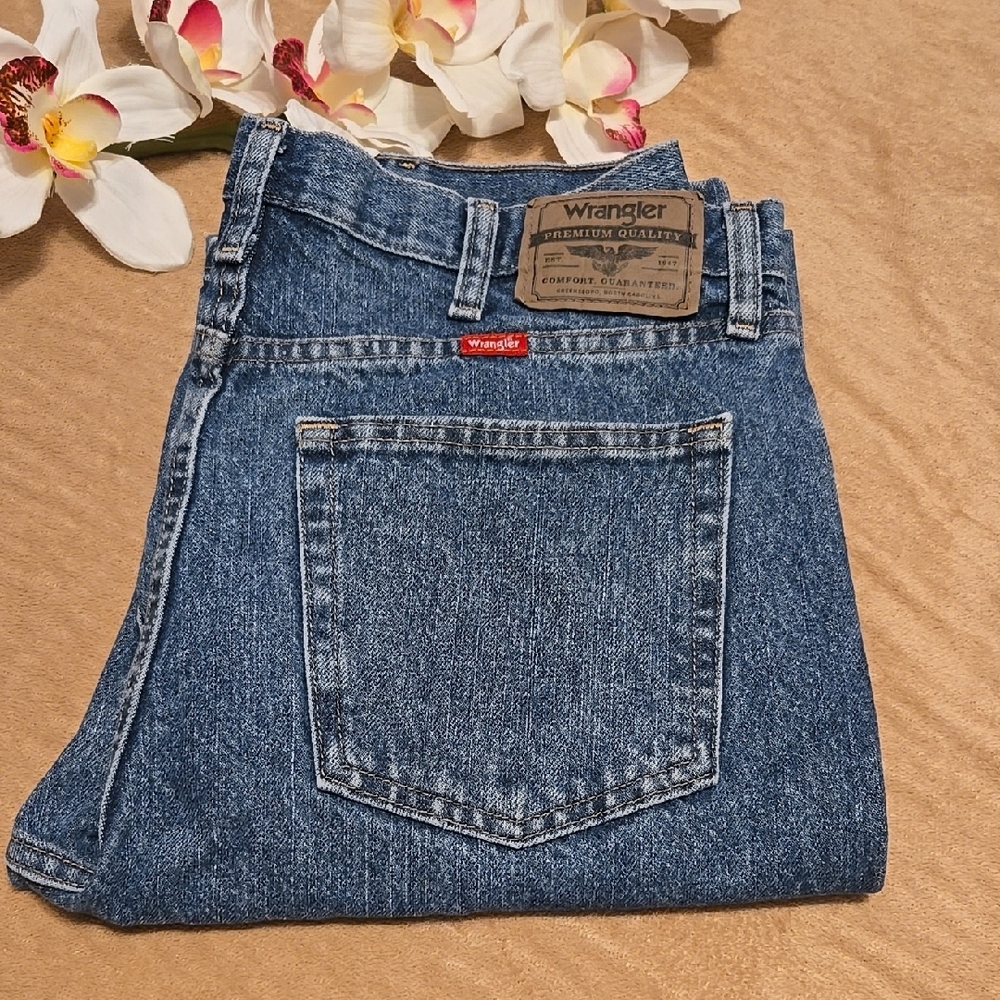 Mens Wrangler Blue Denim Jeans